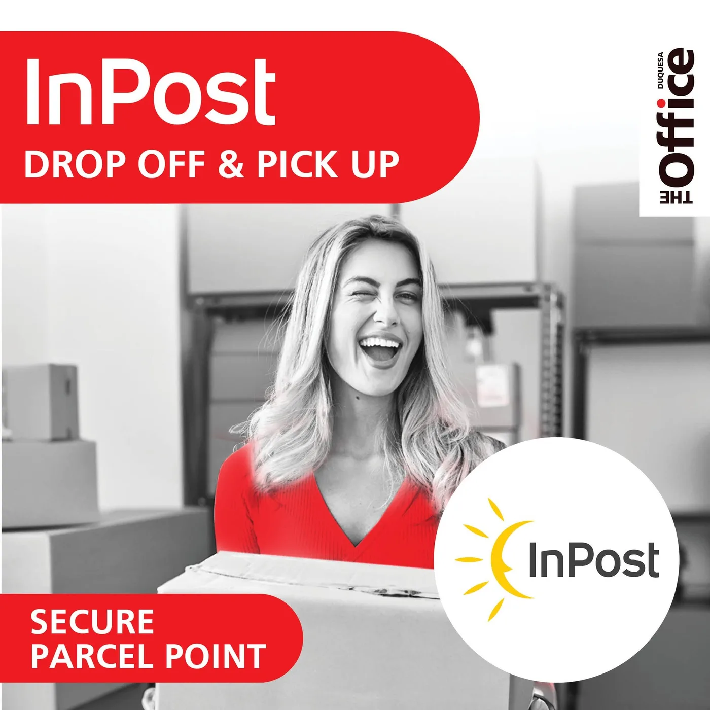 Parcel collection and drop-off at The Office Duquesa