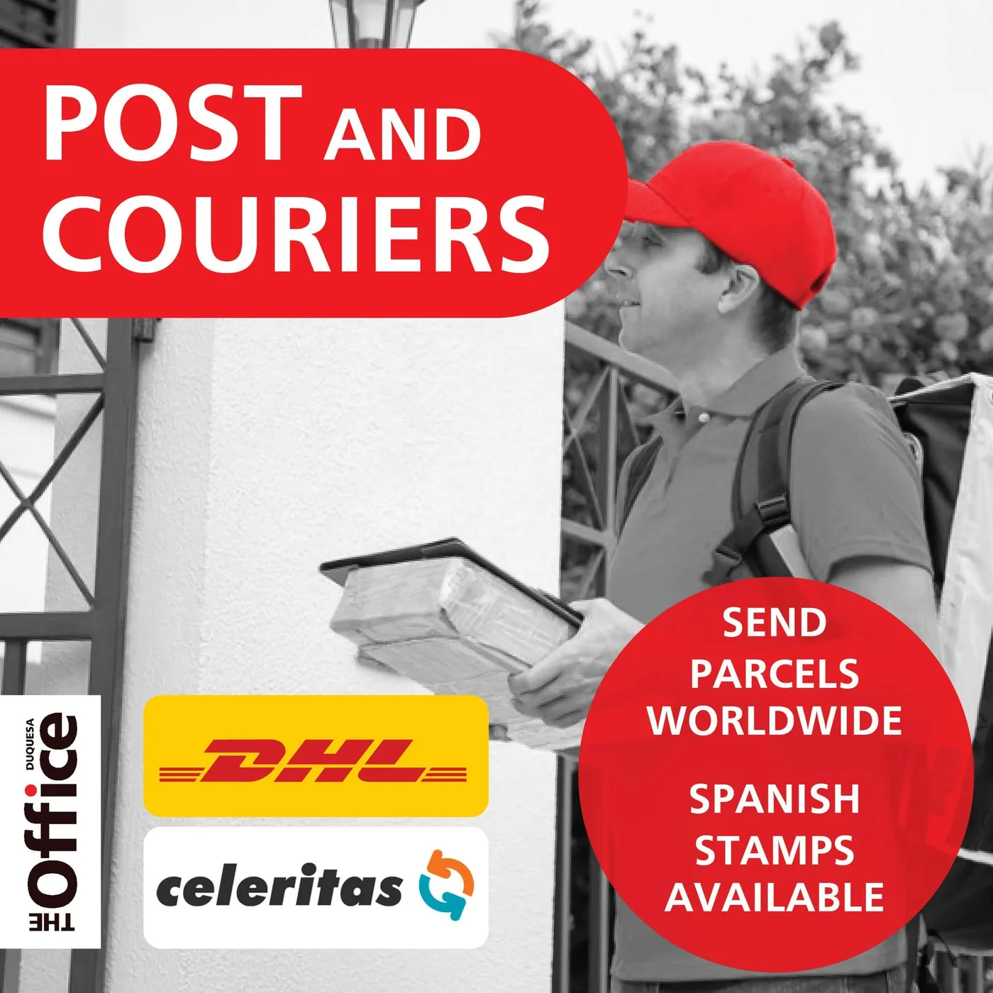 Post and letters handled at The Office Duquesa
